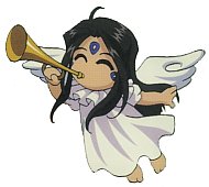 Let the trumpets sound! (Skuld, from "Ah Megamisama")