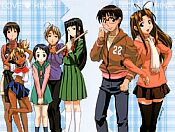 Love Hina: the residents of Hinata dorm