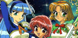 Magic Knight Rayearth: Umi, Hikaru, and Fuu